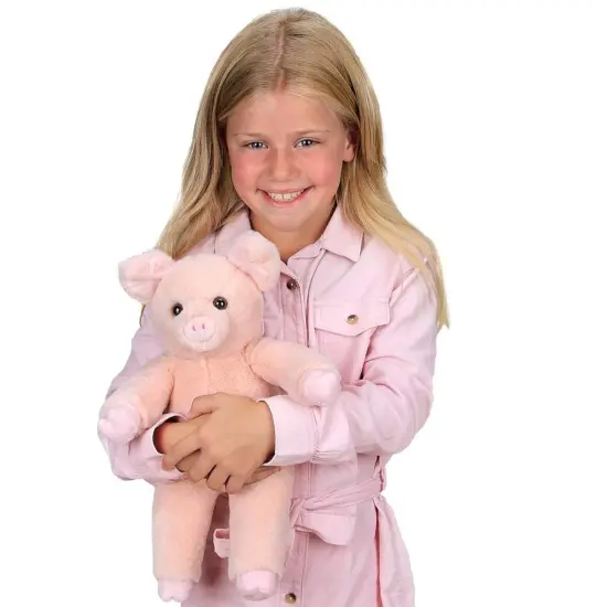 Bearington Oinkers Soft Plush Pig Stuffed Animal, 15 Inches Pink {2}