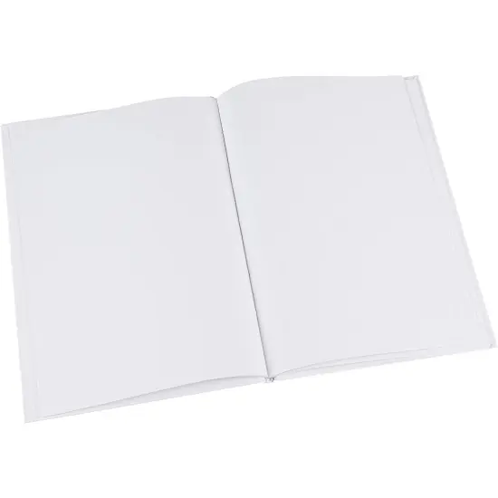 6 Pack 7x10 inch White Blank Hardcover Books for Kids to Write Stories, Unlined Scrapbook and Journal - 18 Sheets/36 Pages Each {5}