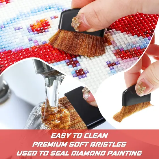 3 Pack 5D Diamond Art Accessories Kit - Diamond Painting Roller, Fix Tool, Paint Brush Applicator for Adults Art Pressing and Repair {5}