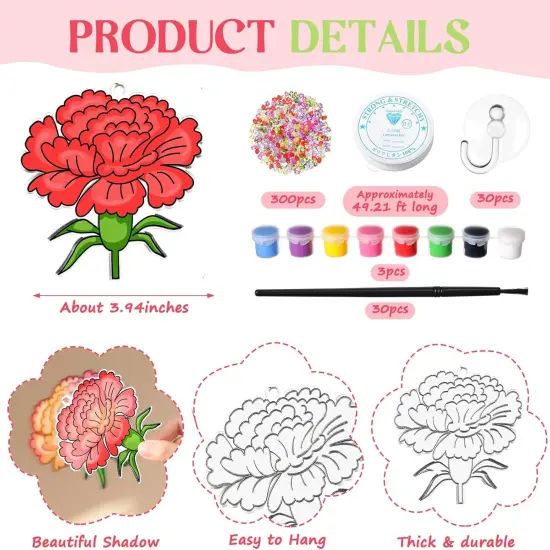 30 Set Spring Craft Kit Suncatchers Kit Spring {2}