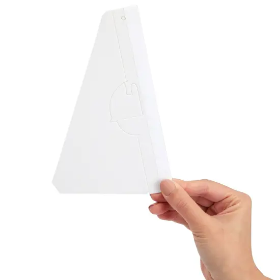 50-Pack Self-Stick 7 in Cardboard Easel Backs, Picture Frame and Art Easel Stand Bulk Pack for Photographs, Artwork, Posters, Signs, and Craft Projects (White) {7}