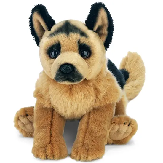Bearington Chief The German Shepherd Stuffed Animal, 13 Inch Stuffed Dog, For Ages 3-14 Brown {1}