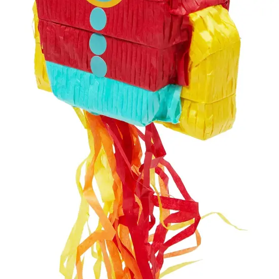 Mini Rocket Ship Pull Pi&ntilde;atas for Outer Space Party (8 x 5.9 x 2.5 In, 3 Pack) Multicolor {5}