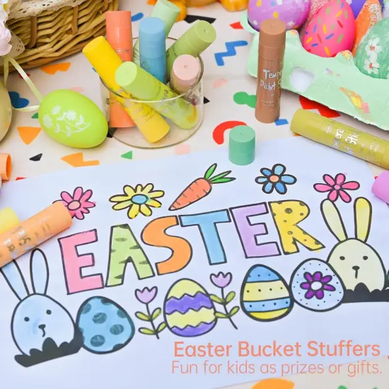 Tempera Paint Sticks, 20 Pastel Colors, Solid Tempera Paint for Kids, Super Quick Drying, Works Great on Paper Wood Glass Ceramic Canvas {5}