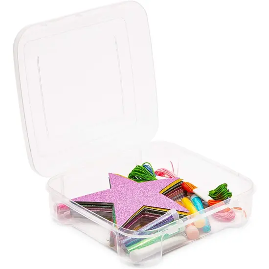 Stackable Plastic Craft Storage Containers for Origami Paper (2 Pack) {5}