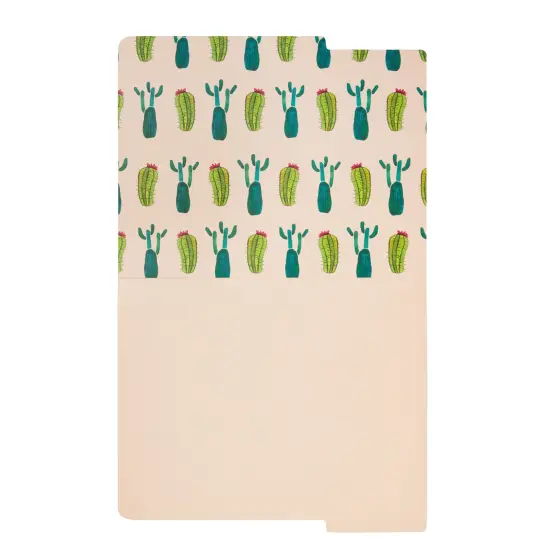 12 Pack Decorative Succulent 3 Tab File Folders, Letter Size, 1/3 Cut Tabs, 6 Cactus Designs (9.5 x 11.5 In) Multicolor {3}