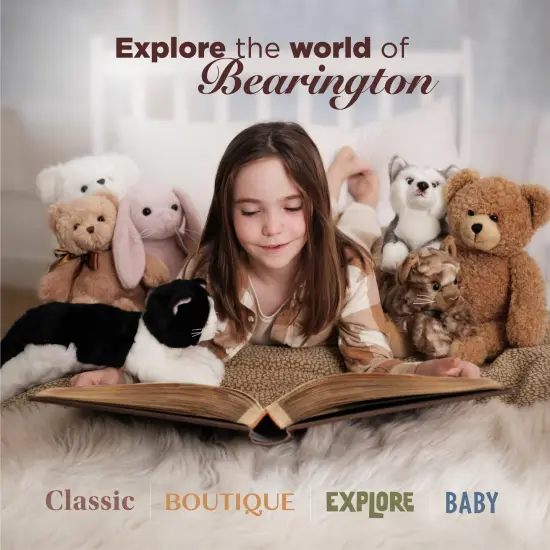 Bearington Harry Hugglesmore The Valentine's Day Stuffed Animal, 11 Inch Brown Puppy Stuffed Animal, Ideal for Valentine's Day Gifts, For Ages 3-14 {6}