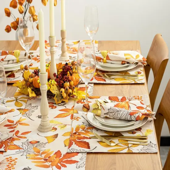 Reversible Placemat Set, 13 x 19(Fall Leaves) {5}