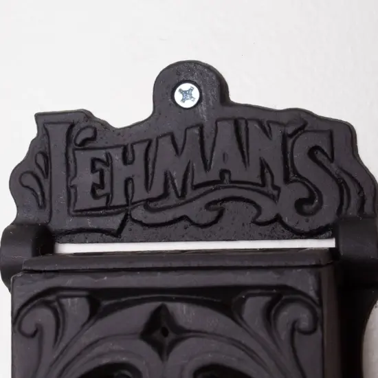 Lehman's Wall Mounted Matchbox Holder, Cast Iron, Vintage Style, Handy Dispenser for Kitchen Match Sticks {5}