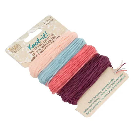 The Beadsmith Brazillian Waxed Cord Mix Youthful Expressions {5}