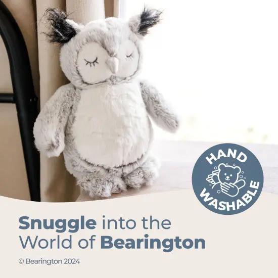 Bearington Owliver Grey Plush Owl Stuffed Animal, 10 Inch {3}