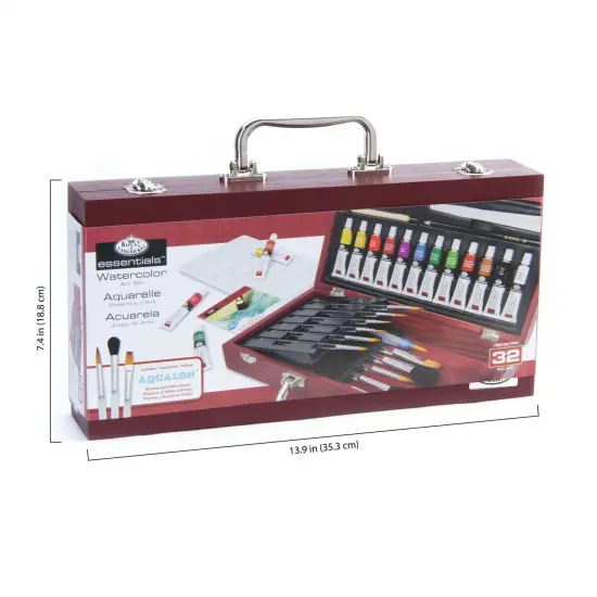 RSET-WAT2000 | Essentials&trade; 32pc Watercolor Painting Travel Art Set {4}