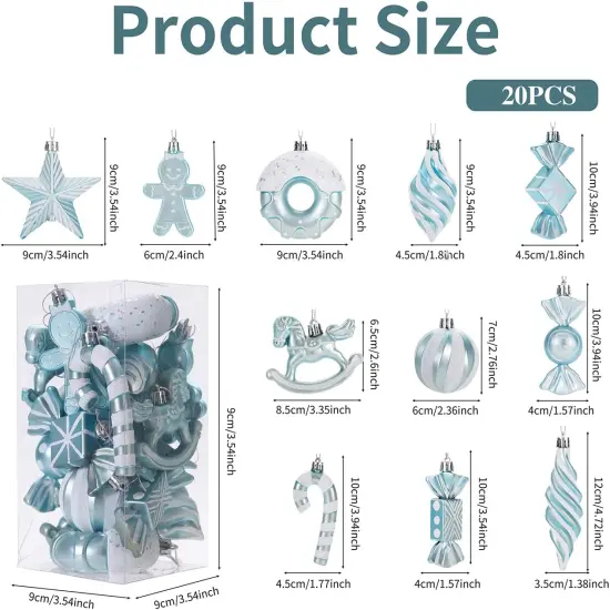 LANGXUN 20pcs Maca Blue Christmas {5}