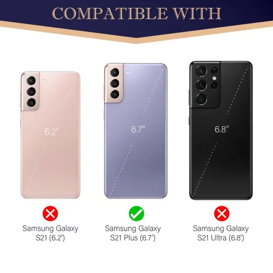 Insten Clear Case For Samsung Galaxy S21 Plus 5G 6.7 inch Soft TPU Phone Case, Shock Absorbing Anti-Scratch Protective Cover {4}