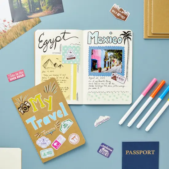 24 Pack Blank Journals for Kids, Bulk Sketchbooks for Students, Art, Writing Stories, A5 Kraft Paper Notebooks (5.5 x 8.3 In) Brown {3}