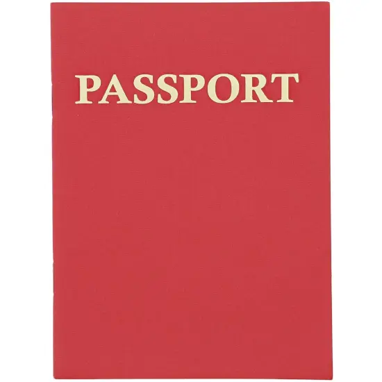 Juvale 24-Pack Blank Passport Notebooks for Kids, 4.1 x 5.6 Inches, Pretend Passport Books for Kids Travel Play and Classroom Activities, Red {7}