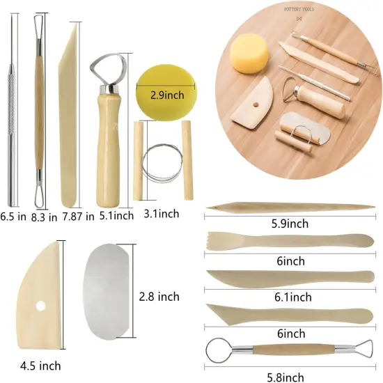 Clay Tools,28pcs Polymer & Pottery Sculpting Tools Set {2}