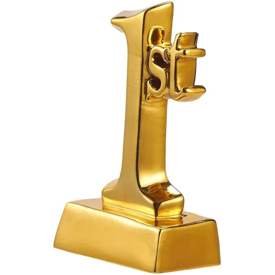1st Place Trophy - Gold Award Trophy for Sports Tournaments, Competitions, Parties, 5.5 x 3.5 x 1.75 Inches {3}