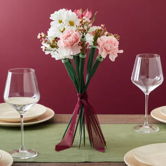 30 Pack Stem Water Tubes for Flowers with Caps, Extendable Vials for Floral Arrangements, Florist Supplies (12 In) {2}