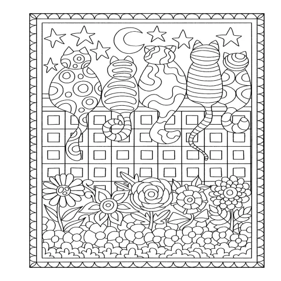 Creative Haven: Whimsical Cats Coloring Book-Softcover {5}