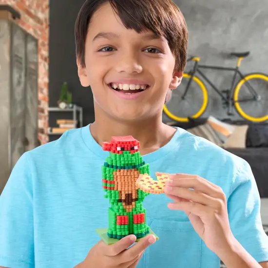 Tara Toy: 3D Pixel Creations - TMNT - 2500 Beads Kit, DIY Your Own 3D Character Figure, Design-Fuse-Display, Building Art & Craft Set, Licensed {6}