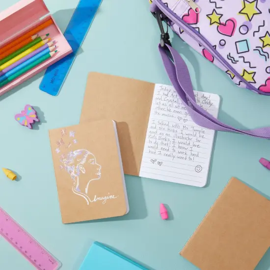 12-Pack Kraft Paper Notebooks A6 Size, 4x6 In Writing Journal with 80 Lined Pages, Notebook Set for Students, Writing, Classroom, Travel, Business, Office Supplies Brown {2}