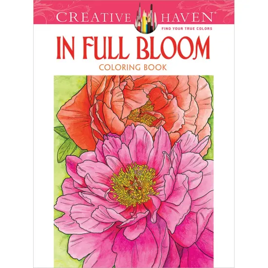 Creative Haven: In Full Bloom Coloring Book-Softcover {1}