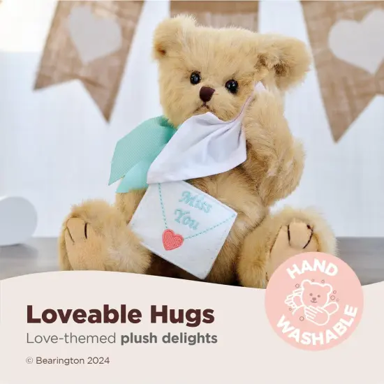 Bearington Beary Blue Without You Miss You, 10 In Teddy Bear Valentine's Day Stuffed Animals, Ideal Plushies for Miss You Gifts for Women, For Ages 3-14 {3}