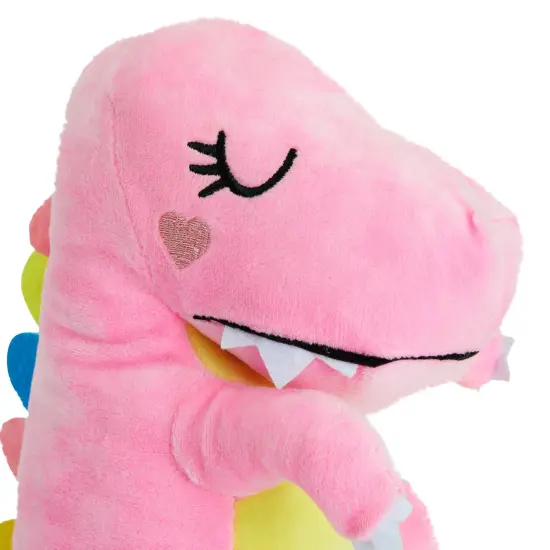 Small Pink Plush Dinosaur Stuffed Animal Toy for Gifts, 10 In Dinosaur Stuffed Animal {5}