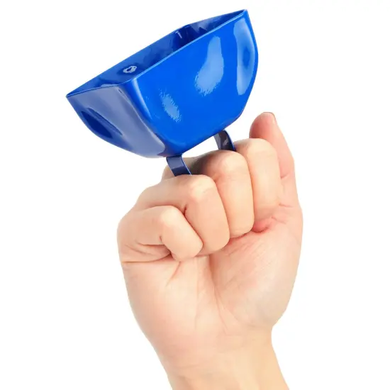 Blue Panda 12 Pack 3-inch Cowbells with Handle, Blue Hand Percussion Cow Bells Noise Makers for Sporting Events, Football Games and Celebrations {6}