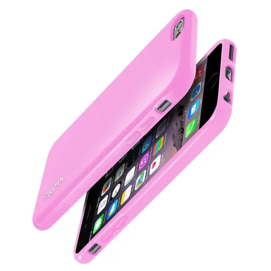 Insten Light Pink Jelly TPU Slim Skin Gel Rubber Cover Case for iPhone 6 6S 4.7" inches {4}