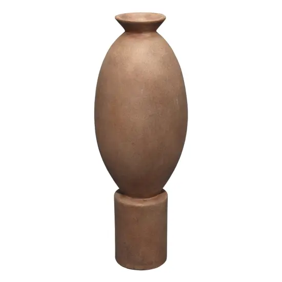 Jamie Young Company Solid Handcrafted Ceramic Vase - 15.75" - Brown {3}