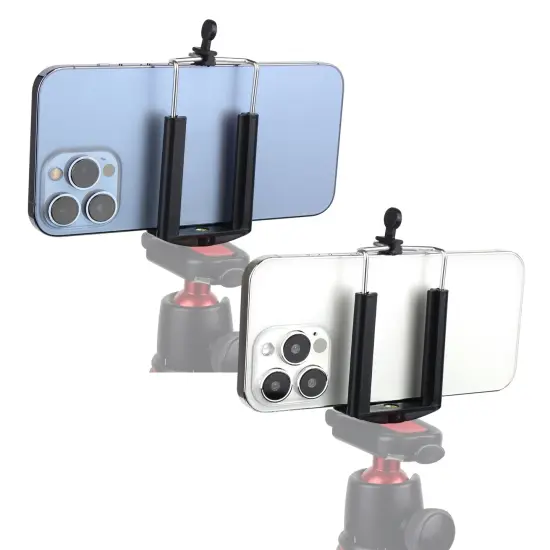 Insten Black Camera Phone Cell Phone Tripod Mount Holder Adapter Monopod Adapter Bracket for iPhone 11 12 Mini Pro Max SE 2020 8 Plus Samsung Galaxy S7 S8 S9 S10 S10e Plus Edge {6}