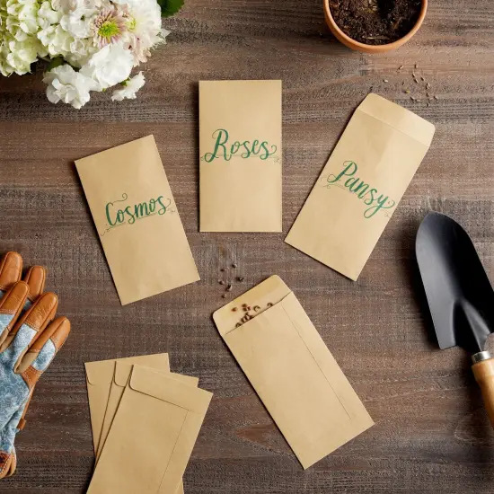 Juvale 100 Pack Brown #7 Small Money Envelopes for Cash, 3.5 x 6.5 Inch Budgeting, Banks, Money Saving Challenges, Currency Envelopes for Coins, Budget Planning, 130 GSM {3}