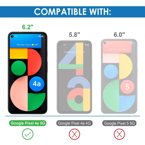 Insten Screen Protector For Google Pixel 4a 5G (2020) Tempered Glass Cover, Anti Scratch, Touch Sensitive, Case Friendly, Clear (NOT for Pixel 4a) {5}