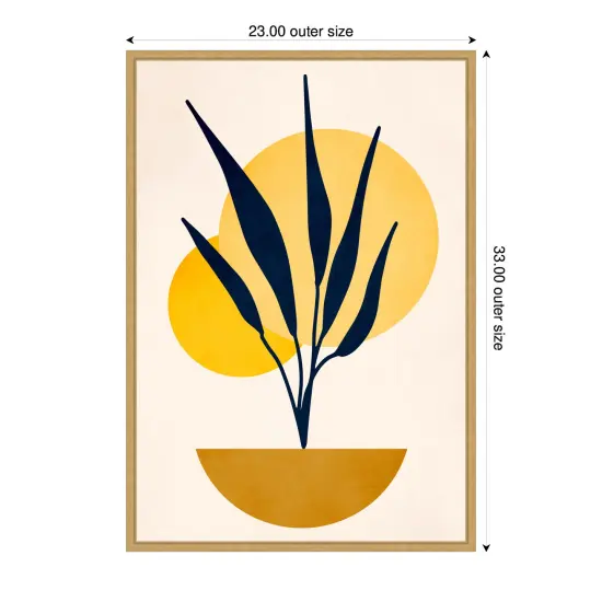 Copenhagen 1978 Study No 5 by Eins Kubistika Framed Canvas Wall Art {4}