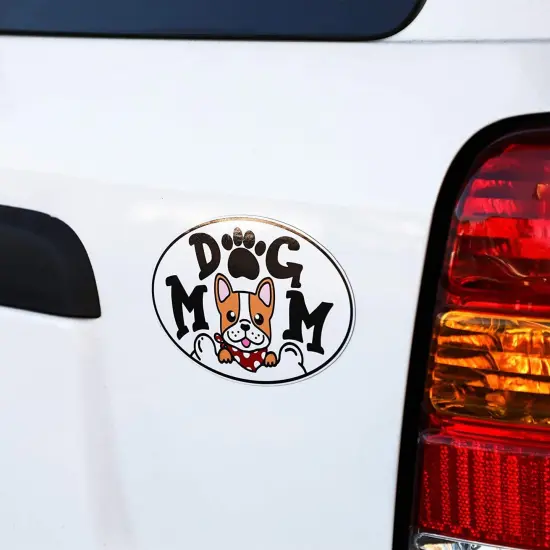 Dog Mom Waterproof Car Magnets, Vehicle Magnetic Bumper Sticker for Gifts (6 x 4 in, 4 Pack) Multicolor {3}