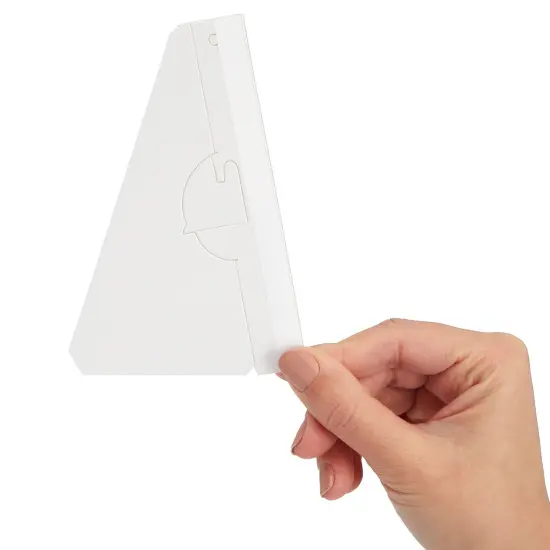 50-Pack Self-Stick 5 in Cardboard Easel Backs, Picture Frame and Art Easel Stand Bulk Pack for Photographs, Artwork, Posters, Signs, and Craft Projects (White) {7}