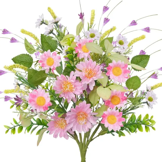 2 Bundles Summer Bushes Spring Artificial Flowers {1}