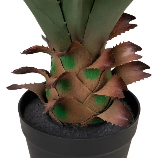 Northlight Artificial Potted Aloe Plant - 24" Green {7}