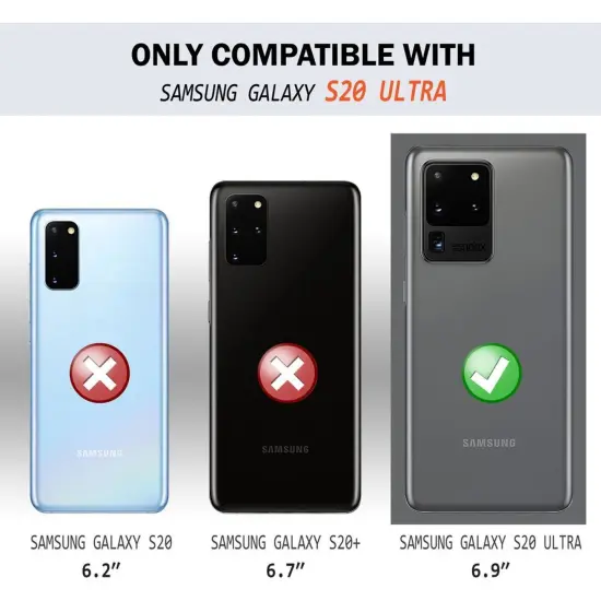 Matte Black Soft Flexible TPU Ultra Slim Phone Case Skin, Anti-Scratch Shockproof Compatible with Samsung Galaxy S20 Ultra 6.9" / Ultra 5G by Insten {4}