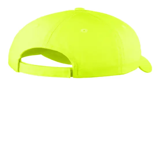 Port & Company&reg; Six Panel Unstructured Twill Cap Neon Yellow {2}