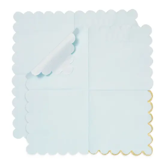 Scalloped Rainbow Napkins with Gold Foil, Unicorn Party Decorations, 5 Pastel Colors (5 In, 150 Pack) Multicolor {7}