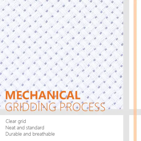 Classic Reserve Aida Cross Stitch Fabric, 14 Count White Cotton Cloth for Embroidery (59 x 39 Inch) {3}