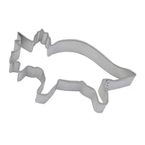 6&rdquo; Triceratops Dinosaur Metal Cookie Cutter {1}