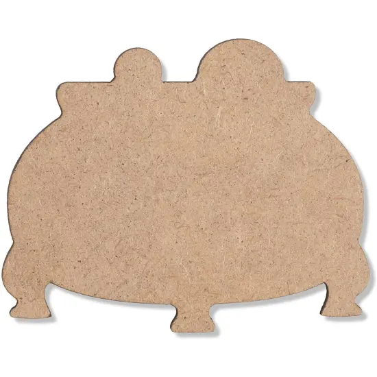 Unfinished Wood Cutouts, Witch Halloween Decorations (24 Pack) Brown {6}