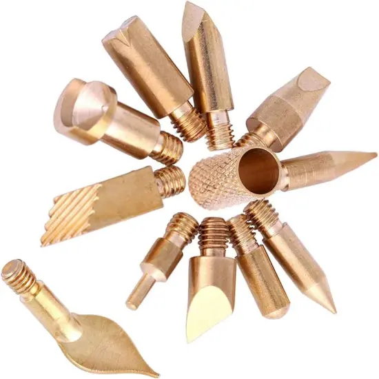 23Pcs Pyrography Wood Burning Tips, Wood Burning Tool Kits Carving Iron Tip for Embossing/Adults/Beginners/Birthday/Wedding Anniversary/Halloween/Christmas DIY {4}