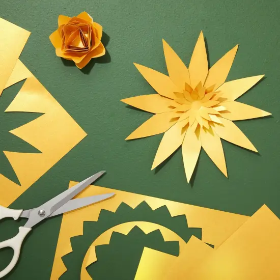 Gold Metallic Paper - 48-Pack Shimmer Papers, Double Sided, Laser Printer Compatible, Perfect for Weddings, Baby Showers, Birthdays, Craft Use, 8.5 x 11 Inches {2}