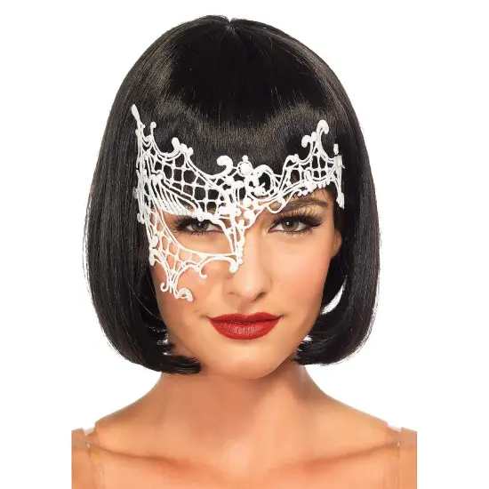 Daring Venetian White Mask Lace Design {6}