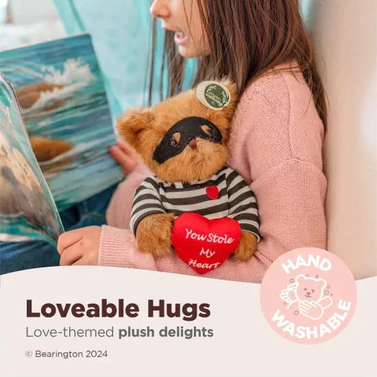 Bearington Lawless Lover Valentine's Day Teddy Bear, 10 In Valentine's Day Stuffed Animals Ideal Gift for Kids & Girlfriends, For Ages 3-14 Brown {3}